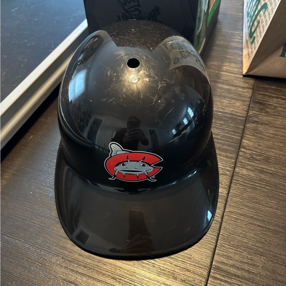 MILB Defunct Carolina Mudcats Plastic Baseball Batting Helmet Full Size SGA